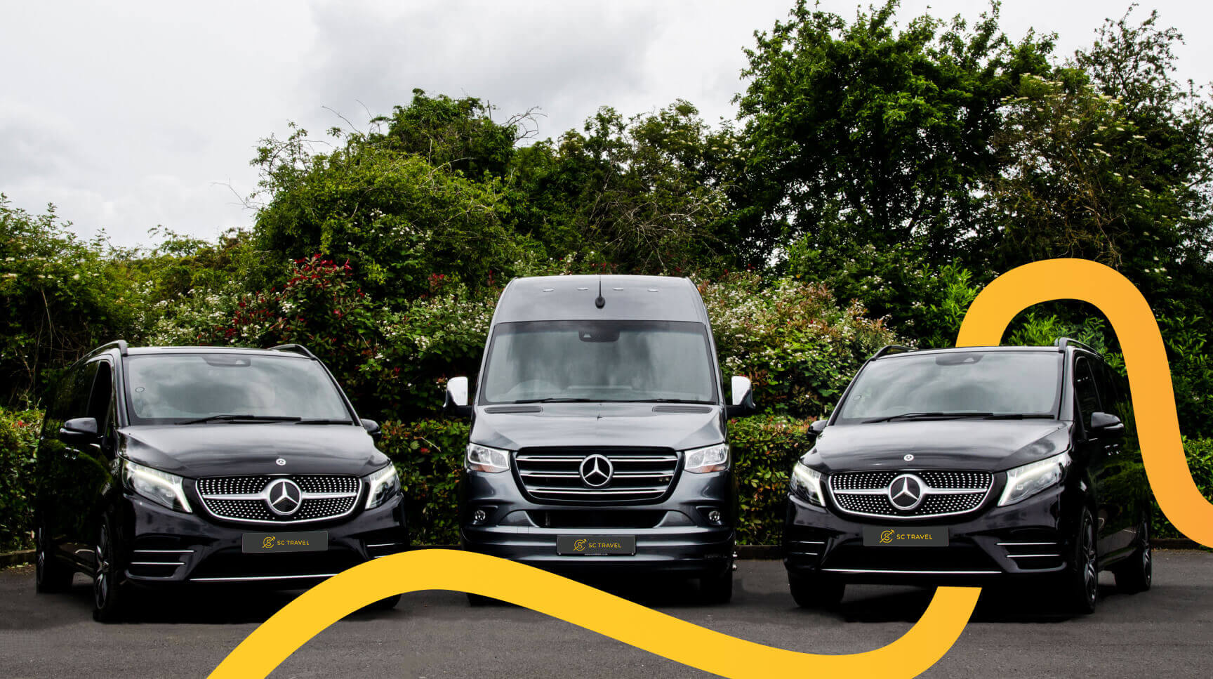 picture of SC Travel's fleet of private minibus hire vehicles