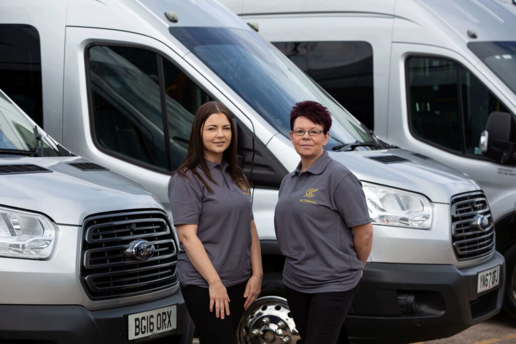 picture of two female passenger assistants